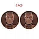 【New Arrival】Xcoser Movie Deadpool&Wolverine Wade Wilson Alloy Collectible Coin Badge Replica Gifts