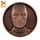 【New Arrival】Xcoser Movie Deadpool&Wolverine Wade Wilson Alloy Collectible Coin Badge Replica Gifts