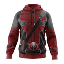 Xcoser Movie Deadpool 3 Wade Wilson Wolverine Hoodie Mens Sweatshirt Cosplay Costumes