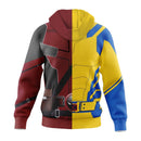 Xcoser Movie Deadpool 3 Wade Wilson Wolverine Hoodie Mens Sweatshirt Cosplay Costumes