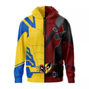 【New Arrival】Xcoser Movie Deadpool 3 Wade Wilson Wolverine Hoodie Mens Sweatshirt Cosplay Costumes