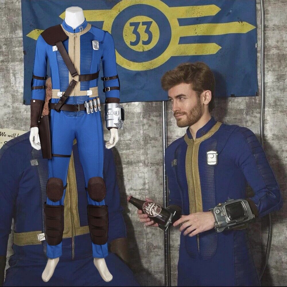 New Arrival】Xcoser Fallout Hank Cosplay Costume Outfit Man Jumpsuit S