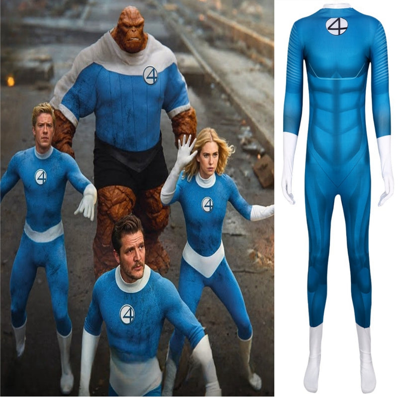 【New Arrival】Xcoser The Fantastic Four: First Steps Bodysuit Adults/Kids Superhero Cosplay Costume