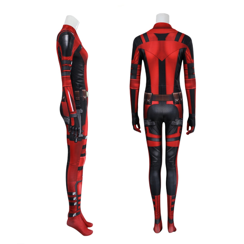 【New Arrival】Xcoser Deadpool3 Lady Deadpool Cosplay Costume Bruce Bodysuit Jumpsuit Halloween