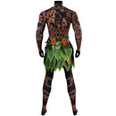 【New Arrival】Xcoser 2024 Moana 2 Maui Cosplay Costume Tattoo Jumpsuit Role Play Fancy Party Dress