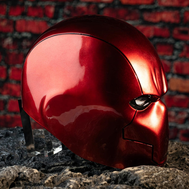 【New Arrival，In stock】Xcoser Red Hood Helmet Deluxe Cosplay Prop UV Bright Surface Collectors Edition