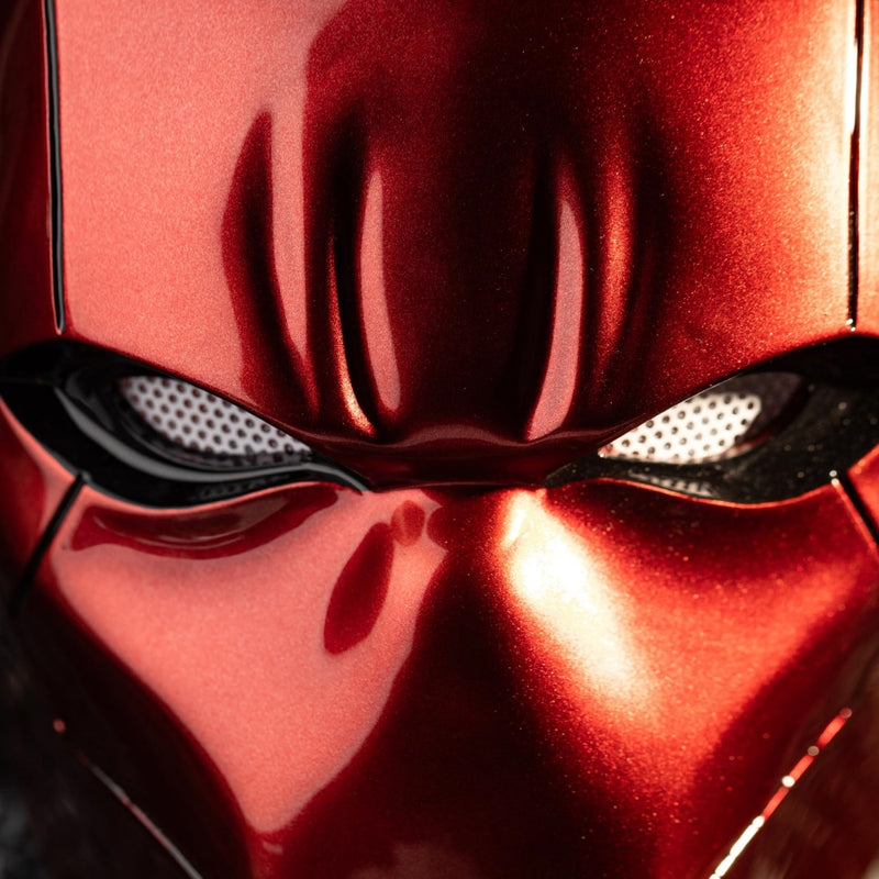 【New Arrival，In stock】Xcoser Red Hood Helmet Deluxe Cosplay Prop UV Bright Surface Collectors Edition