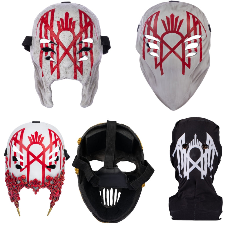 【New Arrival】Xcoser Rock Band Sleep Cosplay Costume Masks Shoulder Armors Prop Resin Fans Gift