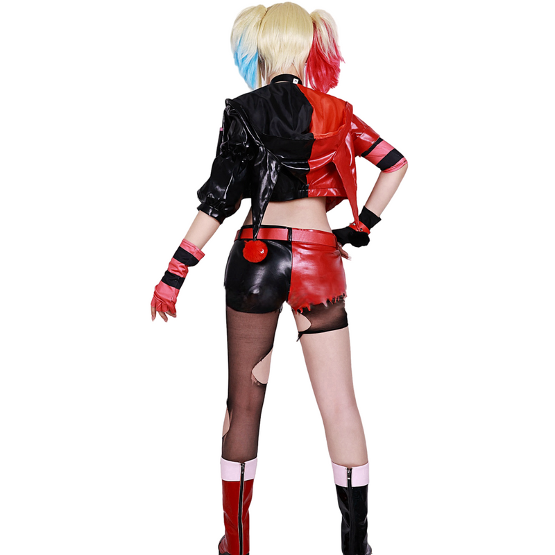 【Special deal】Xcoser Suicide Squad ISEKAI Harley Quinn Cosplay Costume-Size XS