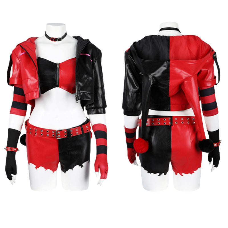 【Special deal】Xcoser Suicide Squad ISEKAI Harley Quinn Cosplay Costume-Size XS