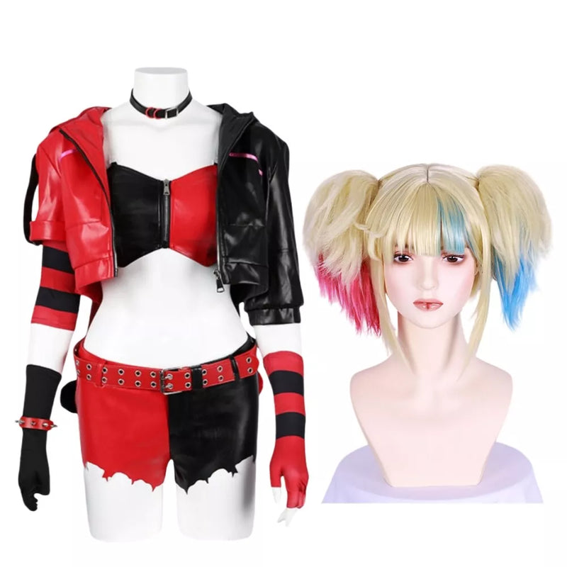 【Special deal】Xcoser Suicide Squad ISEKAI Harley Quinn Cosplay Costume-Size XS