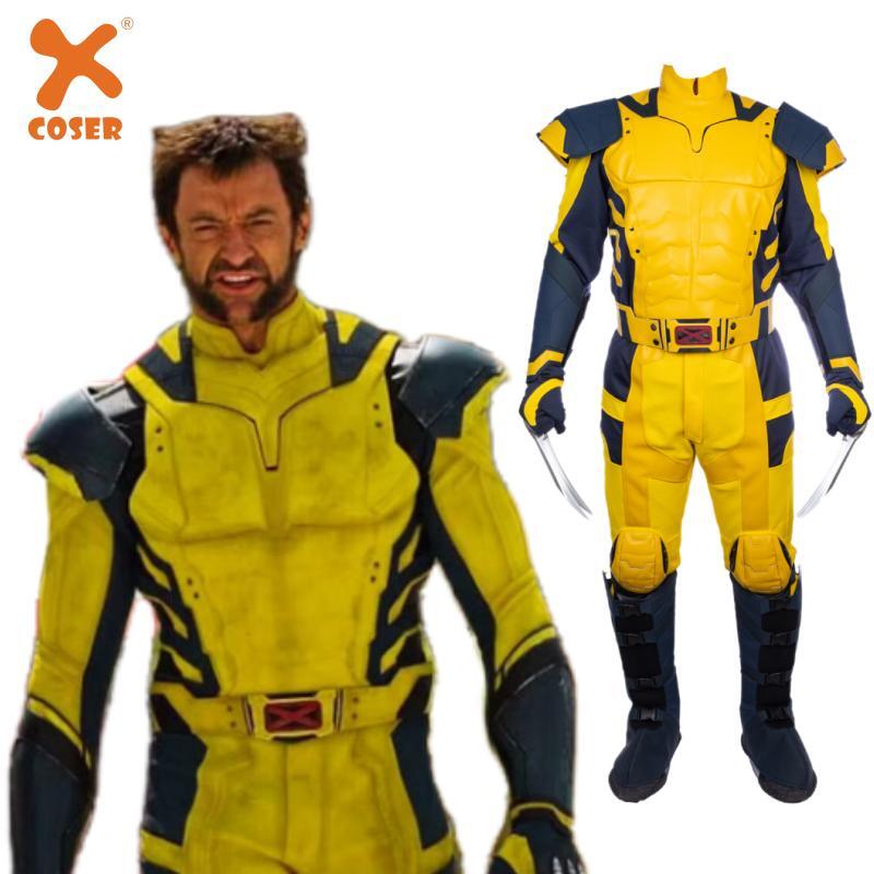 Yellow and Blue Deadpool 3 Wolverine Jacket - Jackets Masters