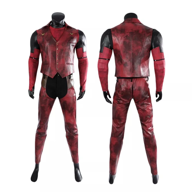 【New Arrival】Xcoser Deadpool 3 Wade Wilson Cowboy Deadpool Cosplay Costume Jumpsuit Full Set