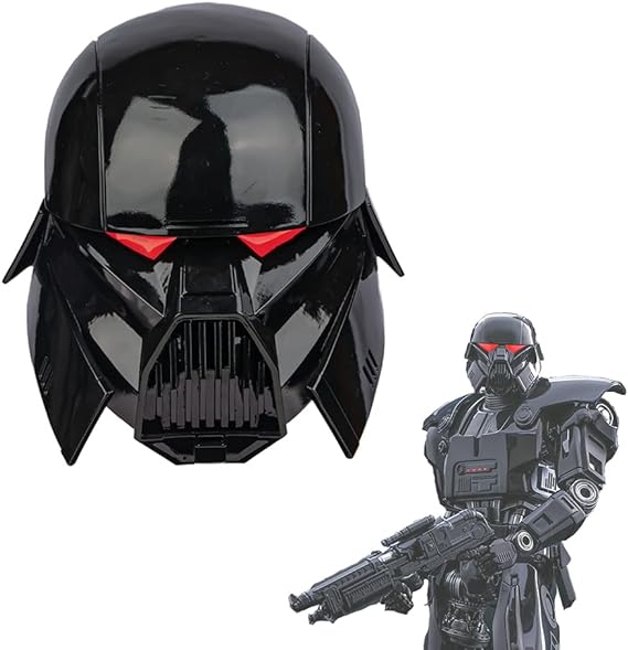 Xcoser Star Wars Black Soldier Mandalorian Series Helmet Halloween Mas